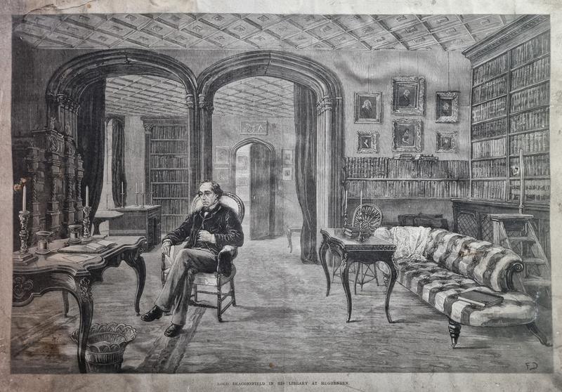 benjamin disraeli in his library illustrated london news