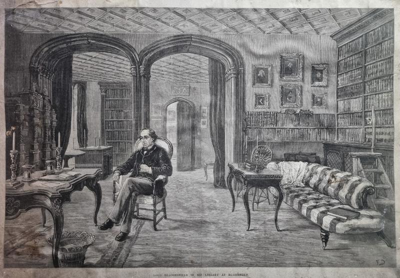 benjamin disraeli in his library illustrated london news