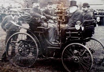 david lionel salomons in his peugeot