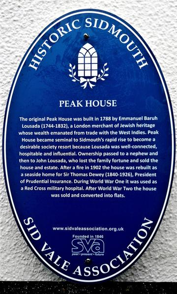 pod 2 peak house blue plaque